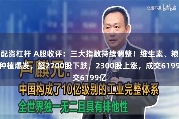 配资杠杆 A股收评：三大指数持续调整！维生素、粮食种植爆发，超2700股下跌，2300股上涨，成交6199亿