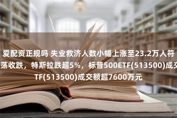 爱配资正规吗 失业救济人数小幅上涨至23.2万人符合预期，美股震荡收跌，特斯拉跌超5%，标普500ETF(513500)成交额超7600万元