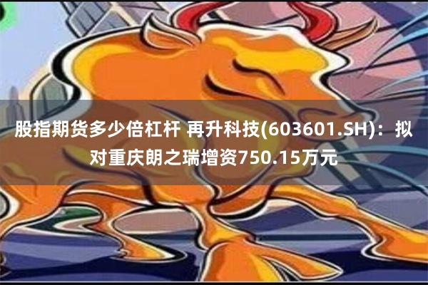 股指期货多少倍杠杆 再升科技(603601.SH)：拟对重庆朗之瑞增资750.15万元