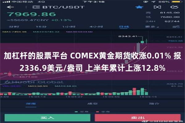 加杠杆的股票平台 COMEX黄金期货收涨0.01% 报2336.9美元/盎司 上半年累计上涨12.8%